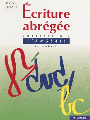 cover image of Écriture abrégée